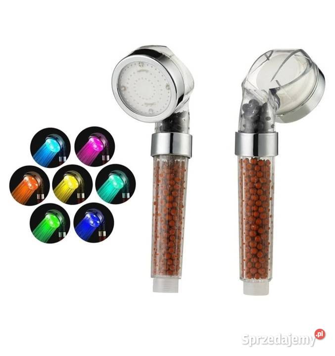 Słuchawka prysznicowa LED 7 kolorów lubuskie