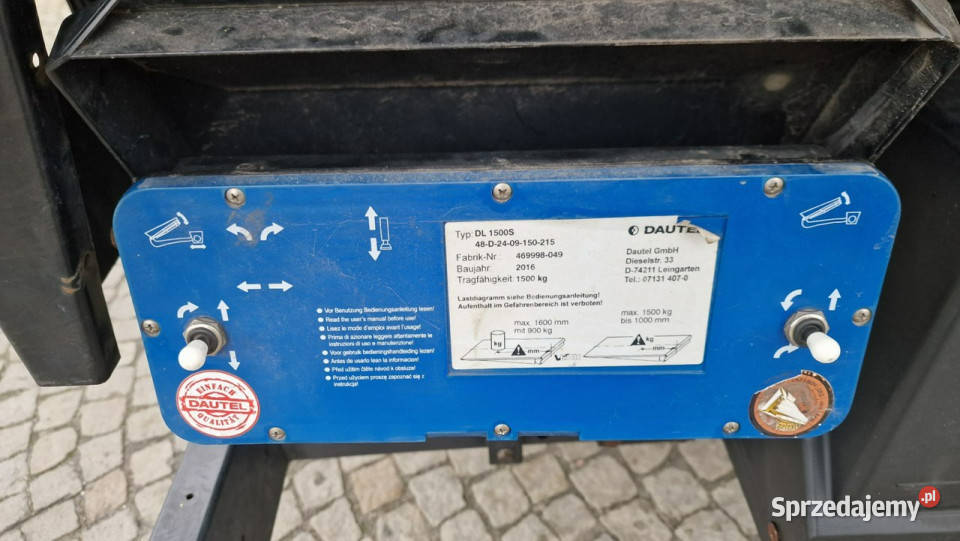 MAN TGL 12250 EURO 6 Winda DAUTEL 1500 2016 Głogówek