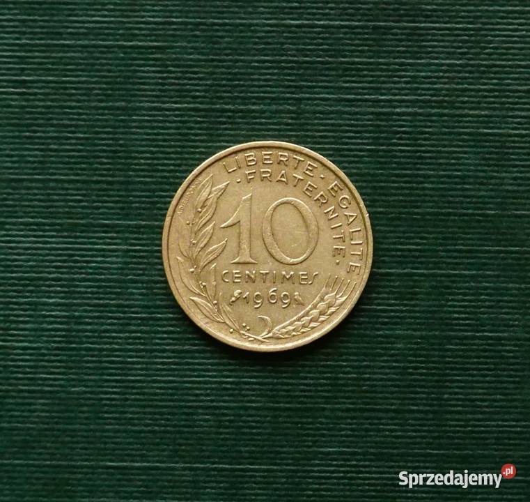 Francja 10 centymów 1969r Gliwice