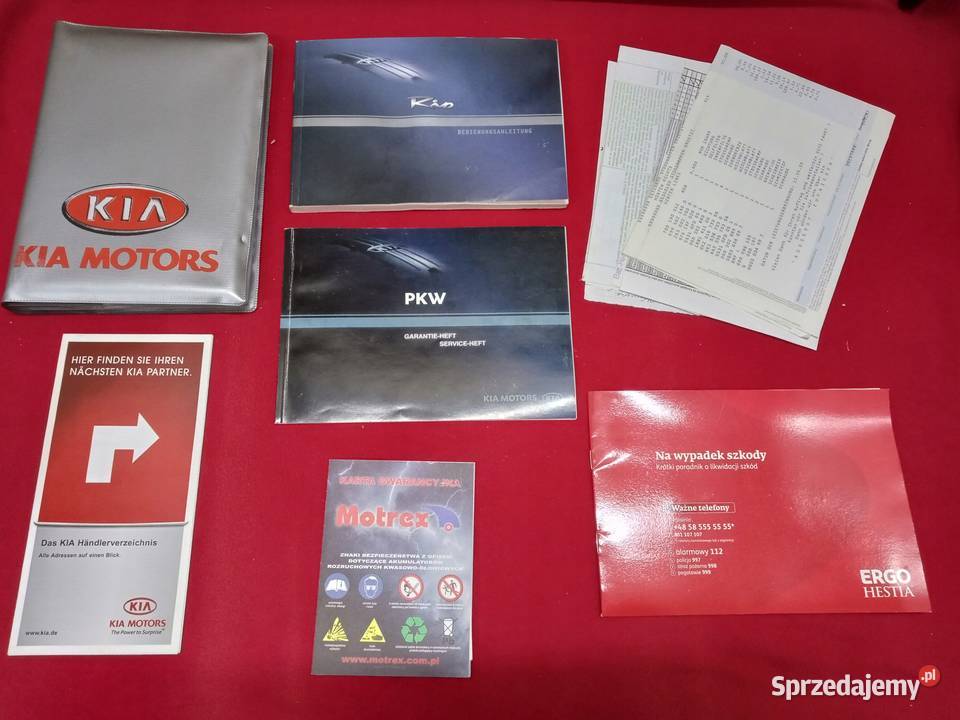 KIA RIO Instrukcja książka gwarancyjna Etui Łódź sprzedam