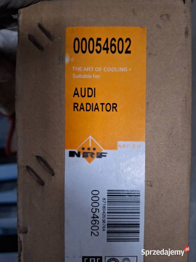 Chłodnica wody NRF 00054602 Audi Sosnowiec sprzedam