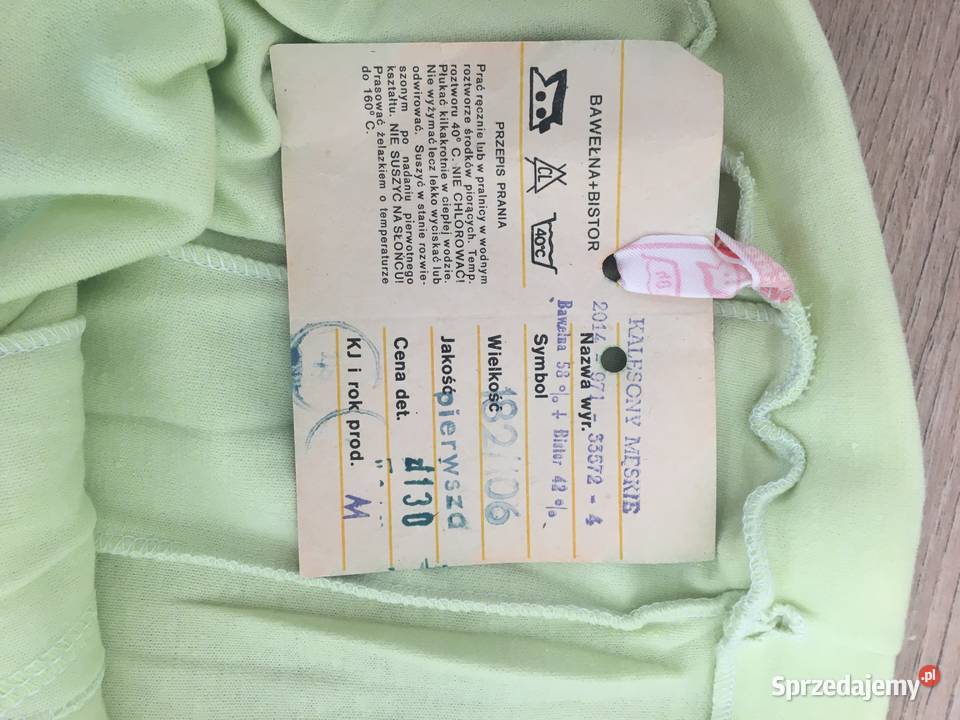 Kalesony męskie PRL nowe z metkami Sępólno Krajeńskie