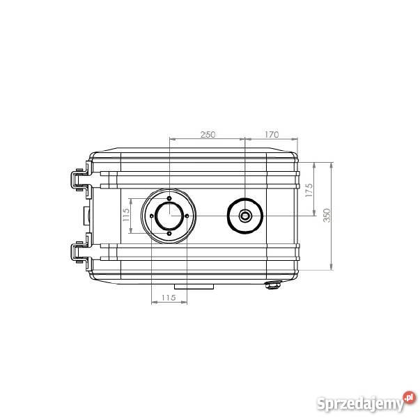 Zbiornik oleju hydraulicznego aluminium 180L Części do maszyn budowlanych