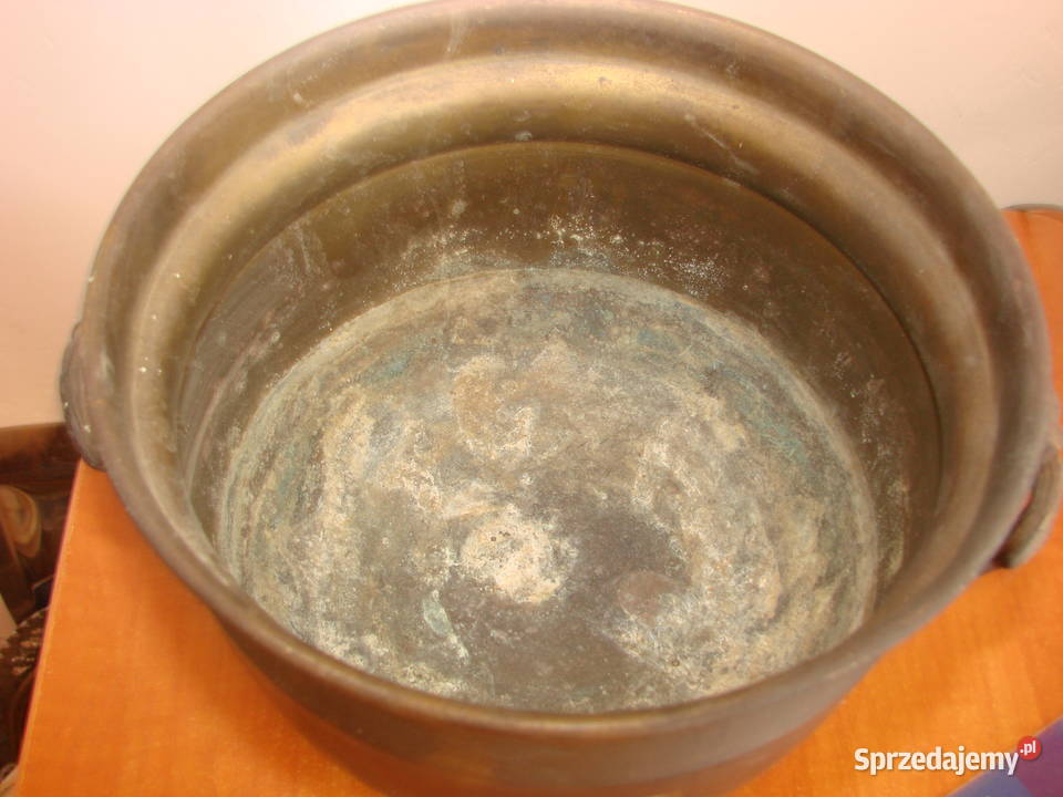 mosiężna osłona doniczki kociołek Pozostałe pomorskie Pruszcz Gdański sprzedam
