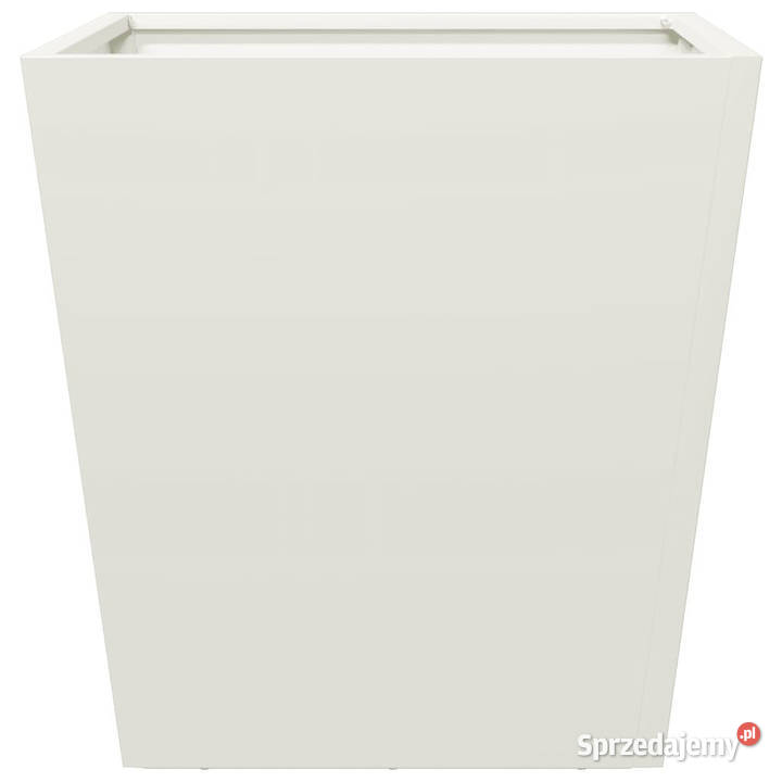 Donice ogrodowe 2 białe 40x40x40 stalowe Warszawa