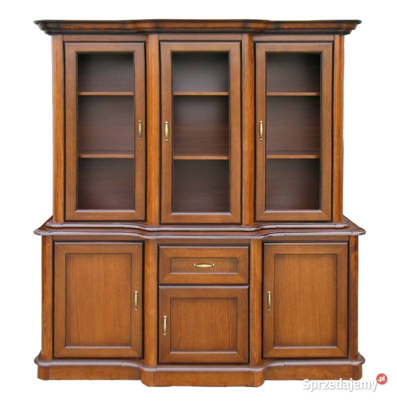 Witryna biblioteka przeszklona z szufladami i 204cm Dom i Ogród łódzkie Łódź