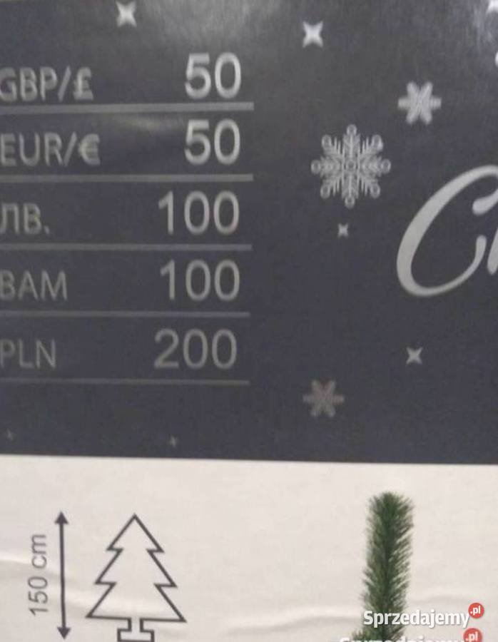 Sztuczna choinka mazowieckie sprzedam