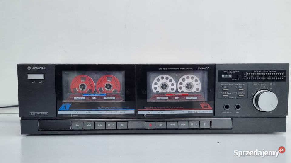 Magnetofon cassette deck Hitachi D w400 Międzychód