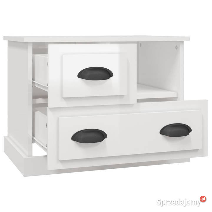 Szafka nocna biała wysoki połysk 60x39x45 Nocne Warszawa