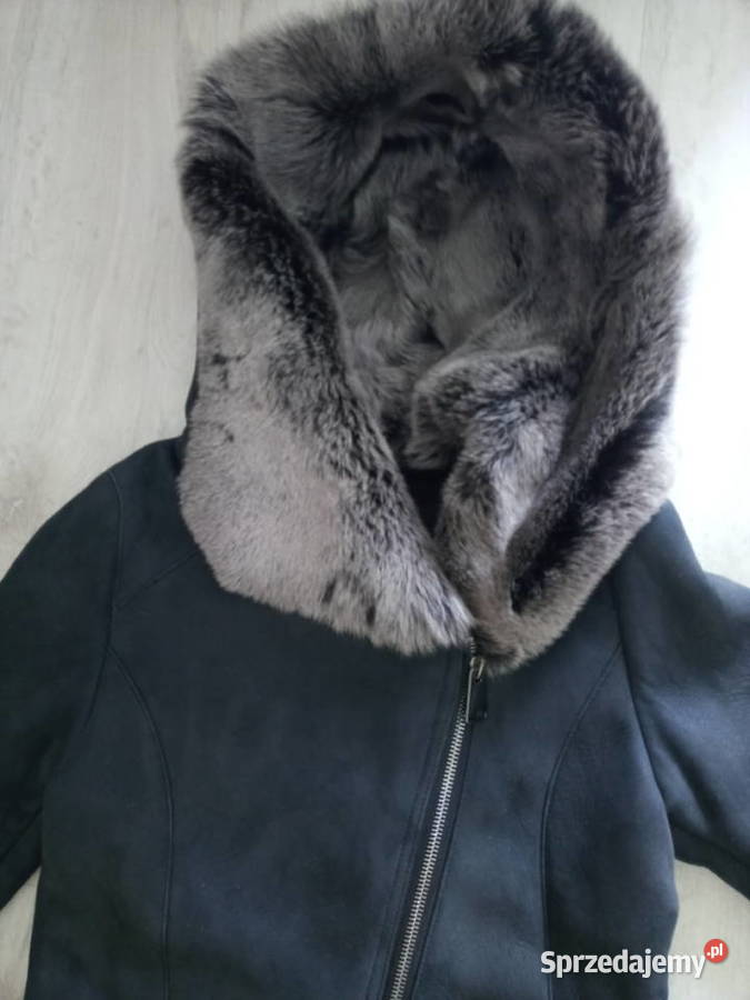 Kożuch naturalny nowy grafit Gdańsk