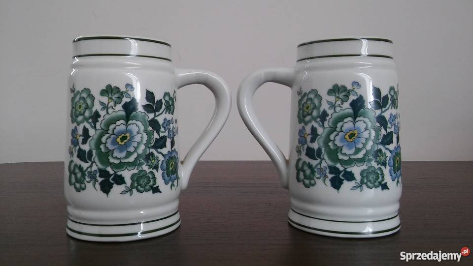 Porcelanowe kufle LIPPELSDORF 1877 GDR sygnowane Birofilistyka Tarczyn sprzedam