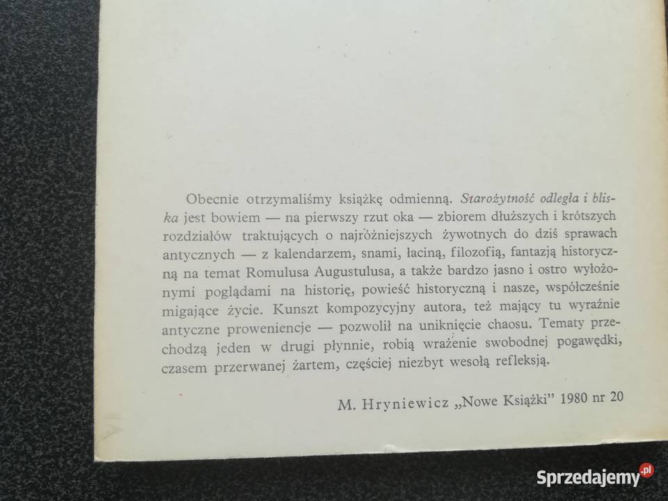 Starożytność odległa i bliska Aleksander Kultura i Rozrywka Gdańsk sprzedam
