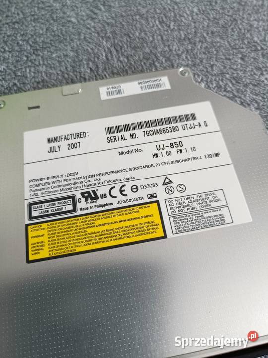 Napęd do laptopów UJ850 Panasonic