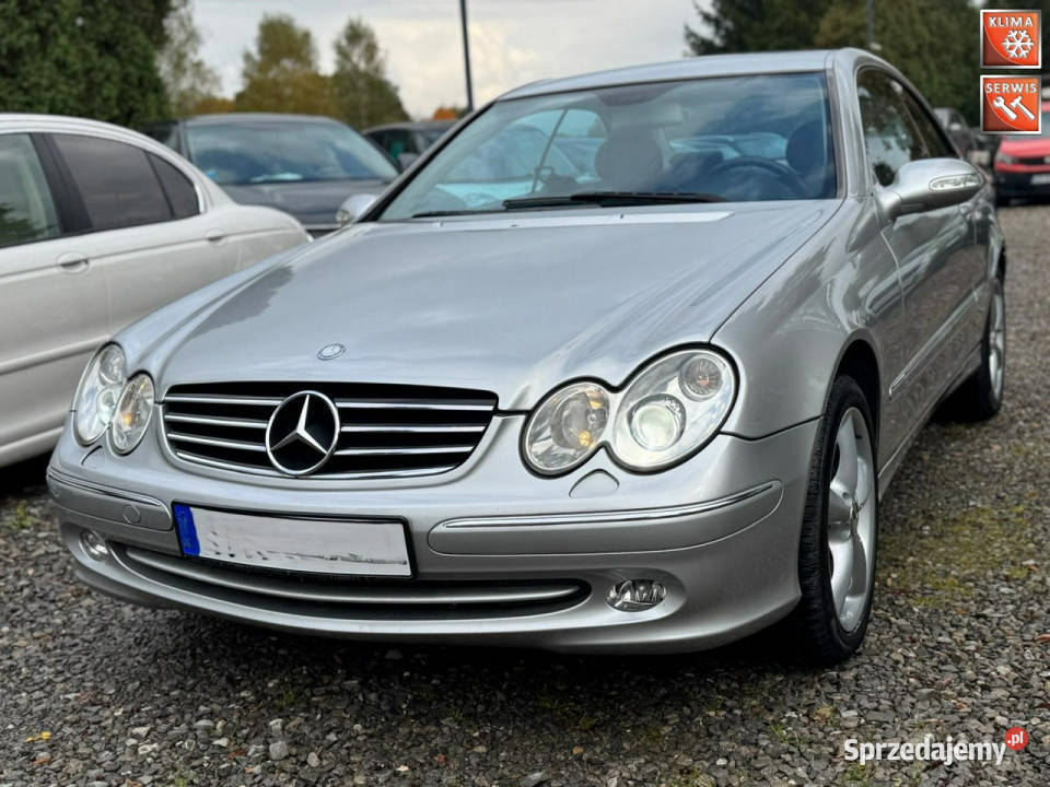 Mercedes CLK 240 26 benzyna manual avantgarde przyciemniane szyby Łodygowice