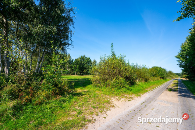 Działka budowlana 300m Gleźnówko jezioro morze i utwardzona Darłowo