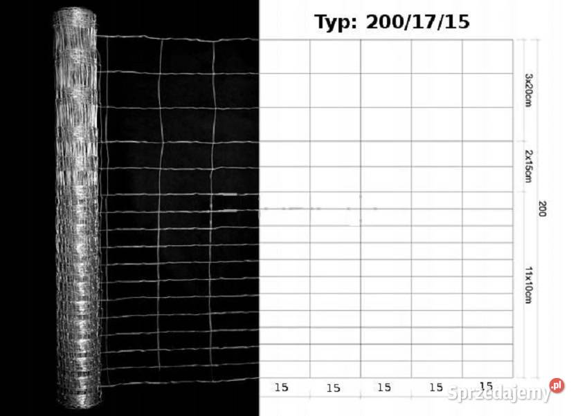 SIATKA OGRODZENIOWA LEŚNA 2001715 L