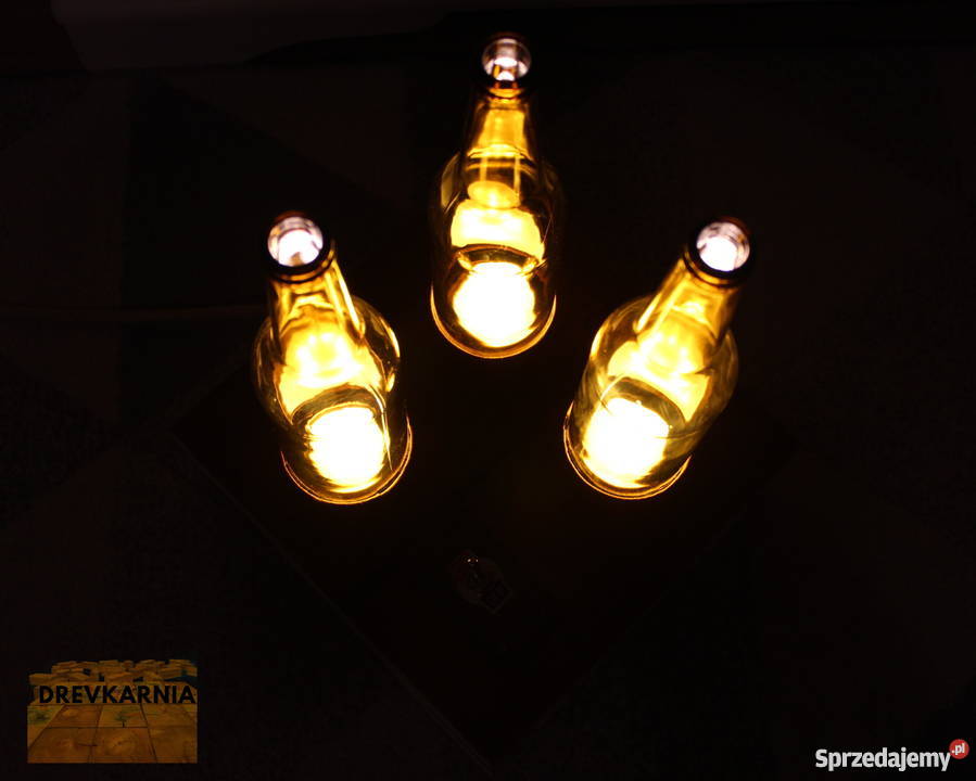 Lampa z butelek klimat barowy niepowtarzalna Olsztyn