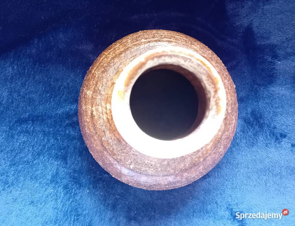 Wazon Fat Lava Strehla DDR Sygnowany 1443 wielkopolskie Koźminek sprzedam