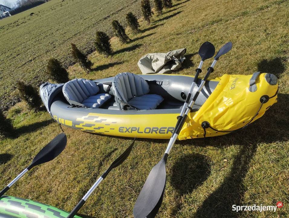 Kajak Explorer K2 z wiosłami i pompką śląskie Zasole Bielańskie
