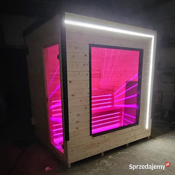 SAUNA OGRODOWA CUBE LUX 220 x 220 z oknem Sauny Wrocław
