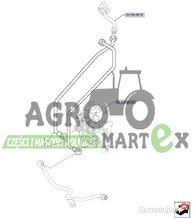 51423502 RURKA CIŚNIENIOWA CNH Pozostałe dolnośląskie Wichrów