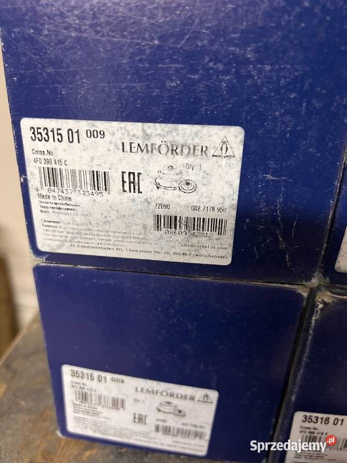 Tuleje belki silnika Audi a6 3531501 Lemforder 4 Chojnice