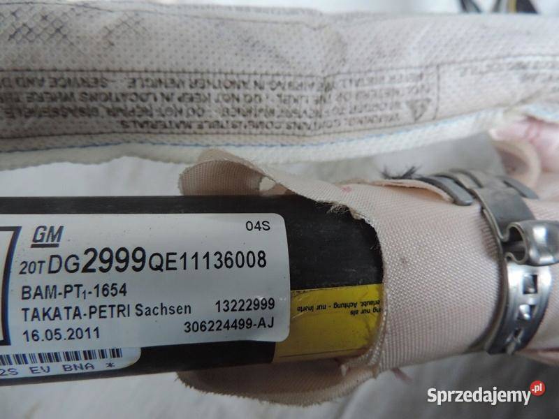 OPEL INSIGNIA A HB KURTYNA AIRBAG PRAWA 13222999 kujawsko-pomorskie
