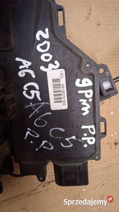 AUDI A6 C5 ZAMEK DRZWI PRZÓD PRAWY 9PIN EU Części samochodowe Zbierkowo sprzedam