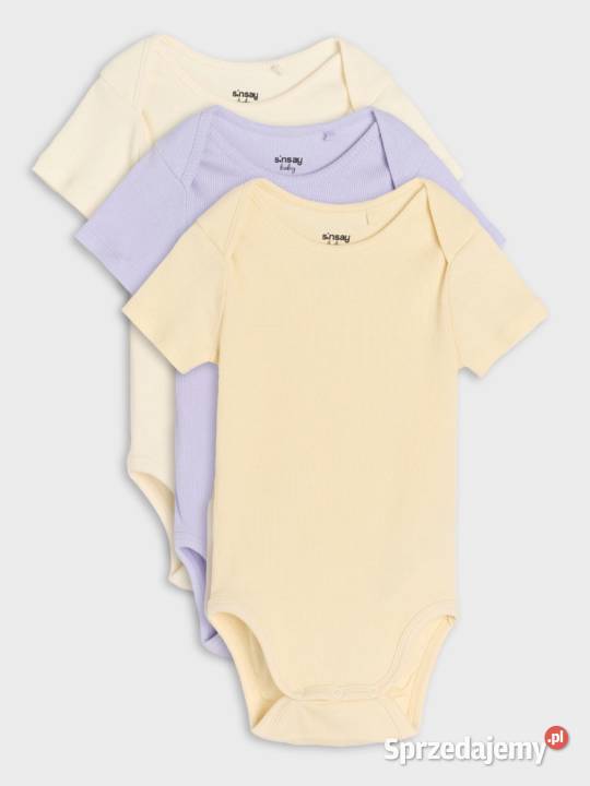 Body 3 pack Sinsay 56 noworodek newborn bawełna zachodniopomorskie Szczecin