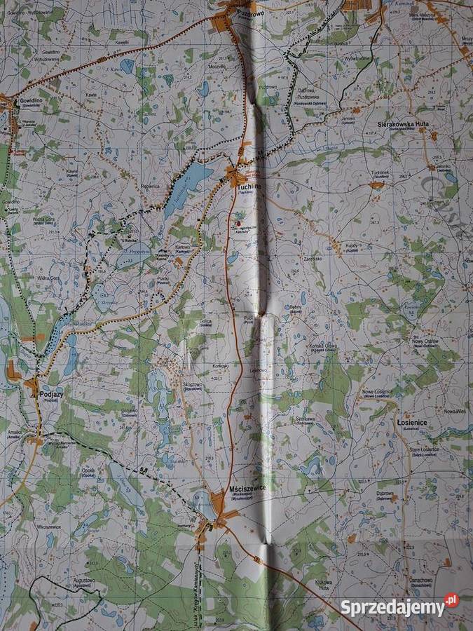 Szwajcaria Kaszubska 130 000 dwustronna mapa małopolskie Kraków