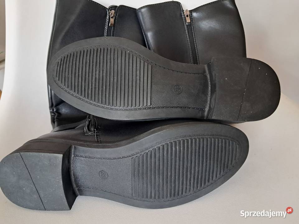 nowe kozaczki z ekoskóry rozmiar 38 wys 40 brak Sandomierz