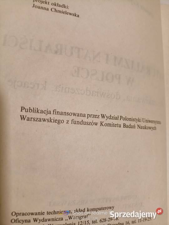 Naturalizm i naturaliści w Polsce książki