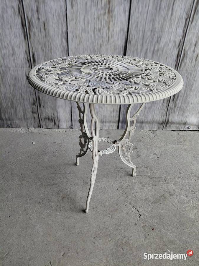 stolik metalowy żeliwny 391 Stoły i stoliki ogrodowe kujawsko-pomorskie sprzedam