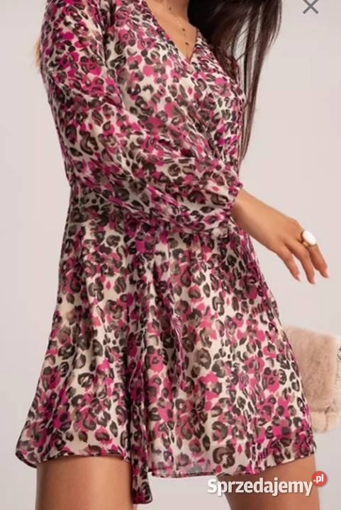 Piękna elegancka sukienka panterka DeeZee M Nowa mazowieckie Siedlce