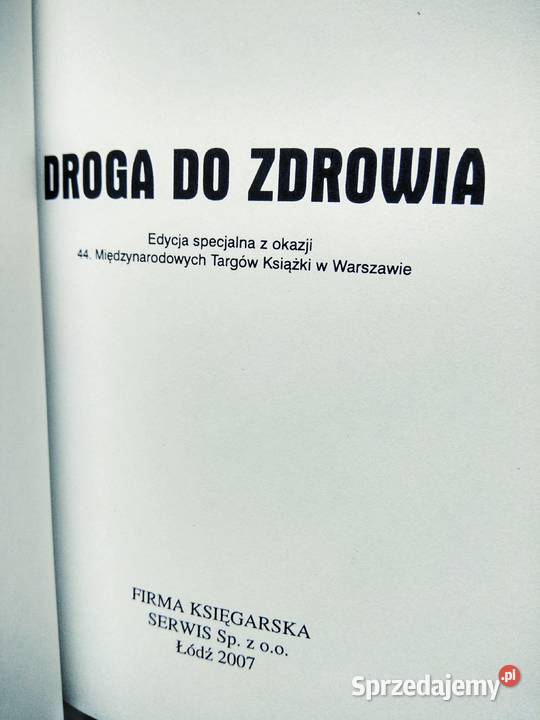 Droga do zdrowia Tombak edycja okolicznościowa Antykwariat Warszawa
