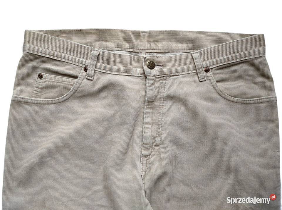 7204 LEE beżowe bawełniane sztruksy 50 M Lee opolskie