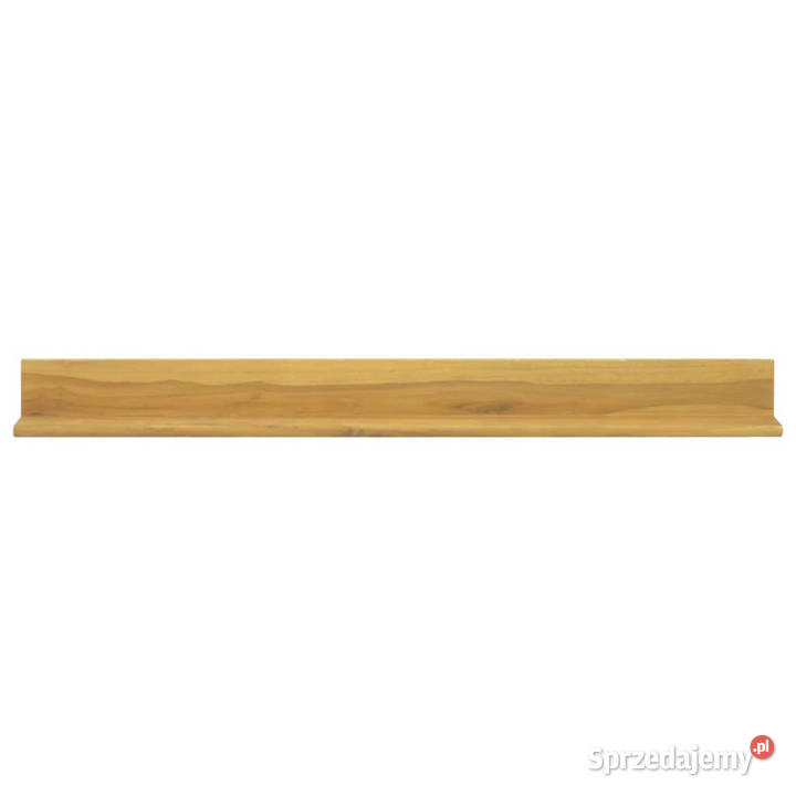 Półki ścienne 2 110 x 10 x 10 lite drewno tekowe