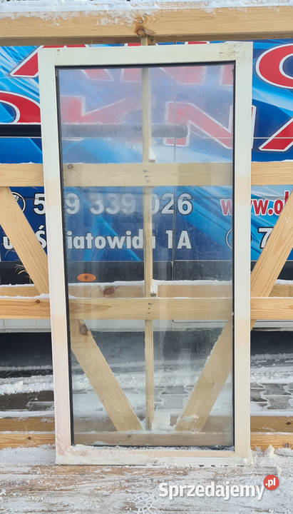 OKNO KacprzaK 74x153 FIX OKNA Używane Witryna Lublin