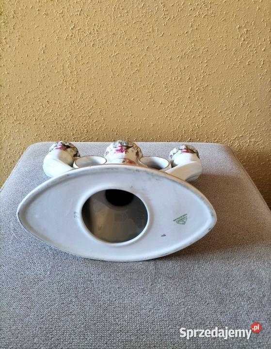 Zestaw świeczników porcelanowych Chodzież
