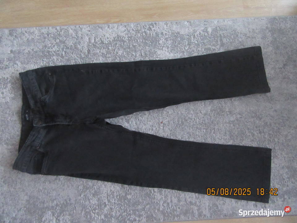 Czarne męskie spodnie Jeans Rumia