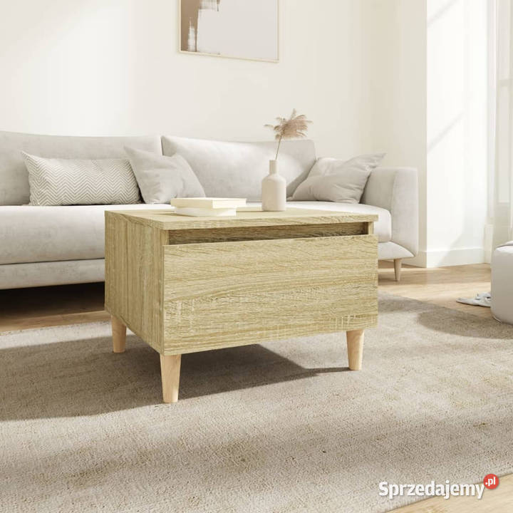 Stolik boczny dąb sonoma 50x46x35 materiał Warszawa