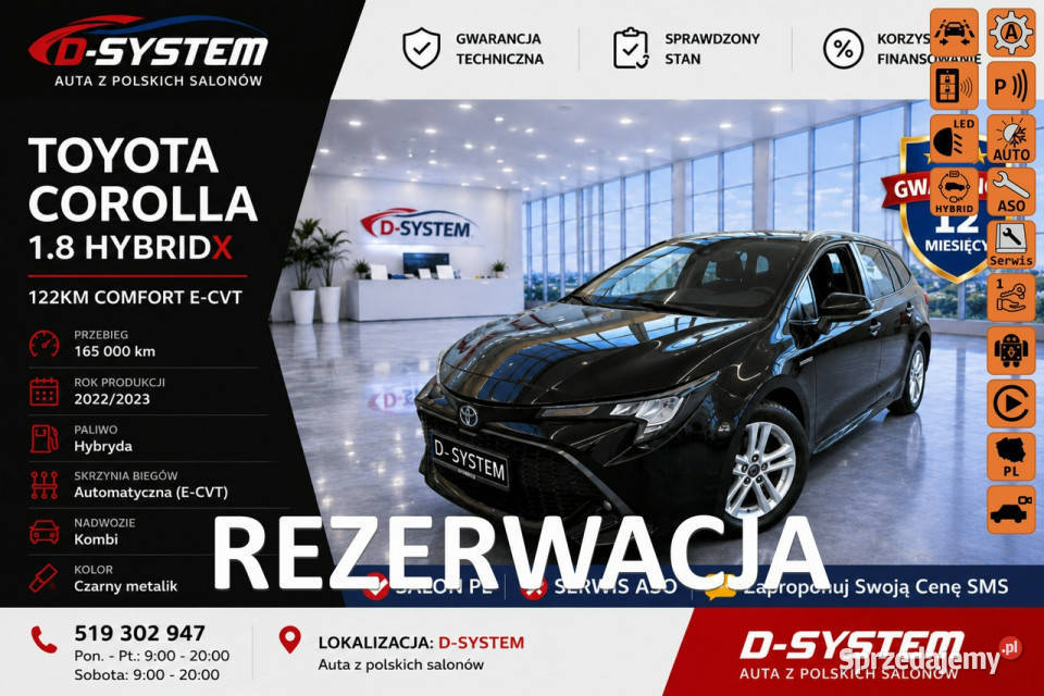 Toyota Corolla 23r Salon Polska HYBRID Gwaran sprzedam