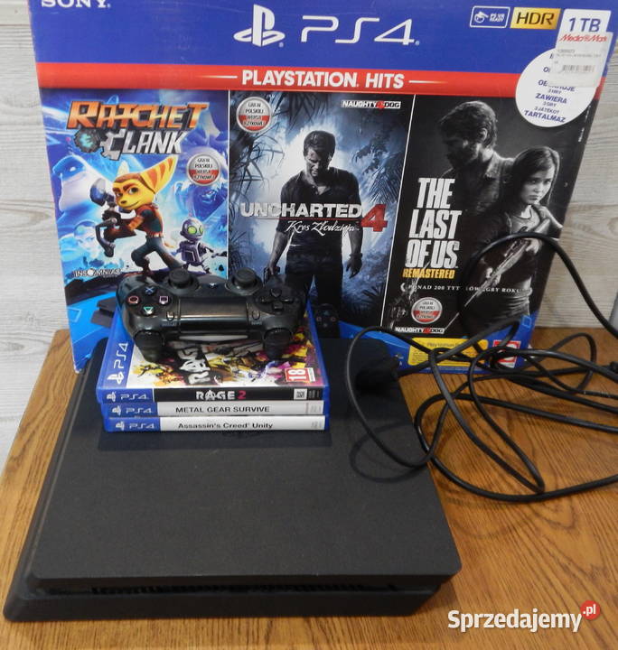Konsola 4 Sony cuh2216b 1T pad 3 x gra 4 Leżajsk