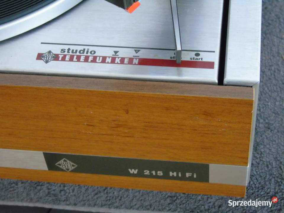 Gramofon Telefunken W215 Studio igła śliczne Gramofony