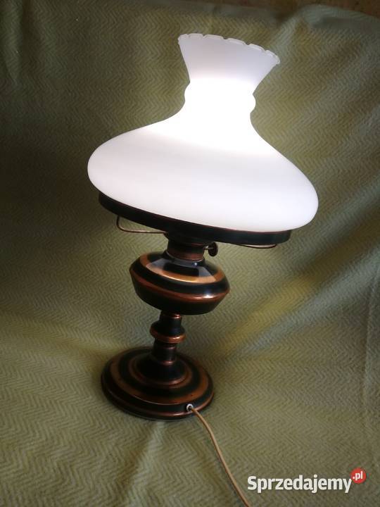 Lampa stołowa Polam Wieliczka Styl retro naftowa Szczecin