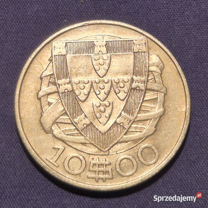 10 escudos 1934SREBRO Portugalia KEc dolnośląskie Wałbrzych