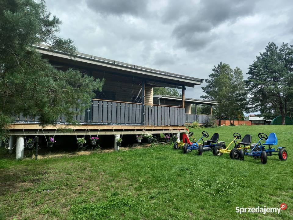 Domki drewniane rzeka kajaki Bory tucholskie Czarna Woda