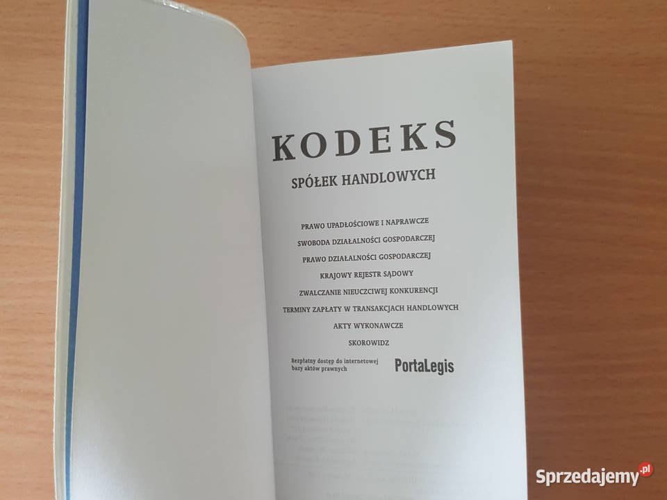KODEKS spółek handlowych ParkPrawo prawo biały Rok wydania 2007 Złotniki
