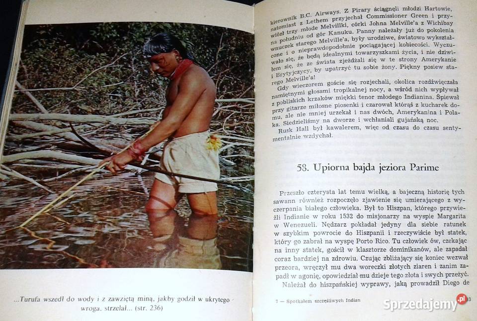 Spotkałem szczęśliwych Indian Arkady Fiedler Rok wydania 1975 Pozostałe Chełm sprzedam