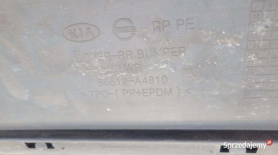 Kia Carens 201618 SPOILER DOKŁADKA ZDERZAKA TYŁ Ruda Śląska